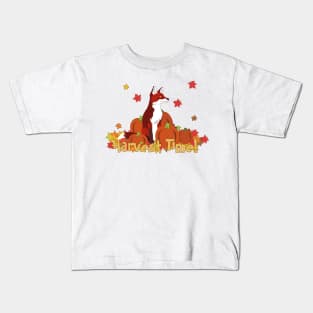 Harvest Time Fox Kids T-Shirt